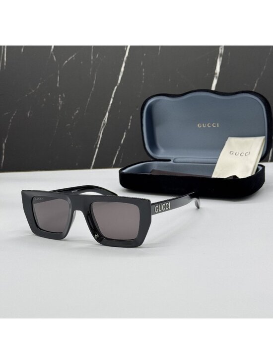 New Gucci GG1723S 001 Black Gray Unisex Sunglasses main image 10